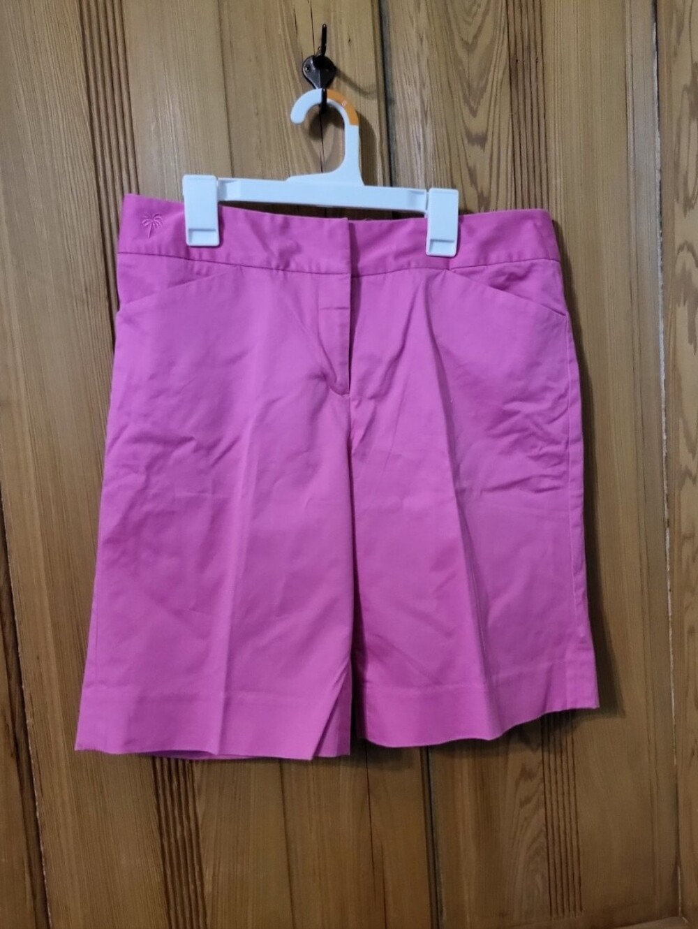 Lilly Pulitzer Bright Pink Tailored Bermuda Shorts, Size 8